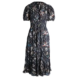 Ulla Johnson-Ulla Johnson Thelma Midi Dress in Multicolor Cotton-Other