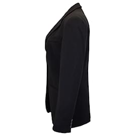 Giorgio Armani-Giorgio Armani Single-breasted Blazer in Black Wool-Black
