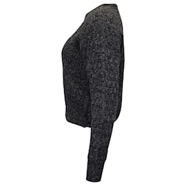 Giorgio Armani-Giorgio Armani Knit Sweater in Dark Grey Wool Blend-Grey