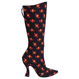 Bottines imprimées Miu Miu en polyester noir Noir