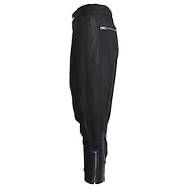 Tom Ford-Tom Ford Zipper Detail Trousers in Black Viscose-Black