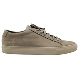 Autre Marque-Common Projects Achilles Low Sneakers in Warm Grey Leather-Grey