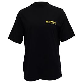 Vêtements Camiseta Vetements de algodón negro con logo estampado Negro