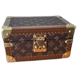Louis Vuitton Treasure Box 24 Brown Leather Brown