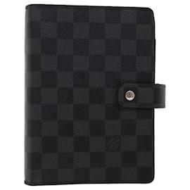 Louis Vuitton-LOUIS VUITTON Damier Graphite Agenda MM Day Planner Cover R20242 LV Auth 45469-Other