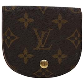 Louis Vuitton-Moeda LOUIS VUITTON Monograma Porte Monnaie Guze M61970 LV Auth ar9652b-Monograma