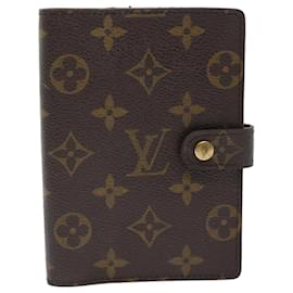 Louis Vuitton-LOUIS VUITTON Monogram Agenda PM Day Planner Cover R20005 LV Auth ar9691b-Monogram