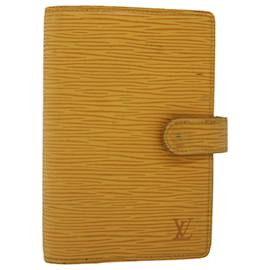 Louis Vuitton-LOUIS VUITTON Epi Agenda PM Day Planner Cover Yellow R20059 LV Auth 45772-Yellow
