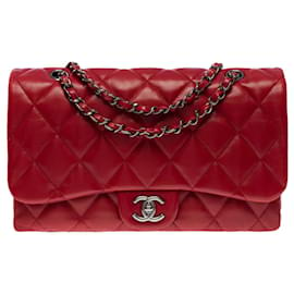 Chanel-Sac Chanel Zeitlos/Klassisch aus rotem Leder - 101255-Rot