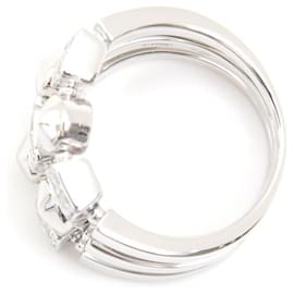 Bulgari-*Bvlgari Ring Women's Lucia Diamond Ring No. 12.5 White Gold BVLGARI 750WG Used  White Gold-Silvery