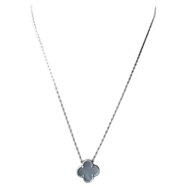 Van Cleef & Arpels White Gold Necklace Silvery 43cm Silvery