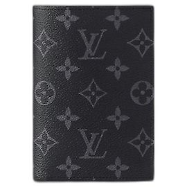 Louis Vuitton LV Passport cover eclipse Black