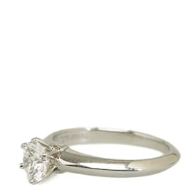 Tiffany & Co-Solitaire Bague de Fiançailles-Argenté