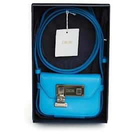 Dior-Custodia nano blu nuova in scatola-Blu