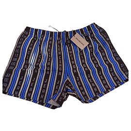 Balenciaga Men Shorts Black Navy blue