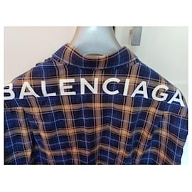 Balenciaga-Pullover-Blau,Orange