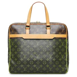 Louis Vuitton-Louis Vuitton Brown Monogram Porte-Documents Pegase-Brown