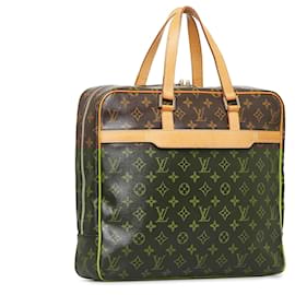Louis Vuitton-Louis Vuitton Brown Monogram Porte-Documents Pegase-Brown
