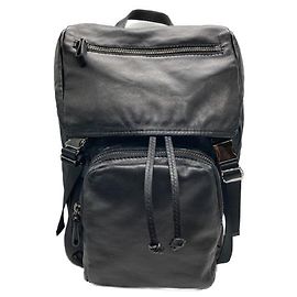 ****VALENTINO GARAVANI Black Leather Backpack Black