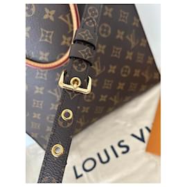 Louis Vuitton-Louis Vuitton LV Sac Plat PM monogram Brown-Brown