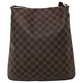 Louis Vuitton-Bolsa de ombro LOUIS VUITTON Damier Ebene Musette N51302 LV Auth ar9711b-Outro