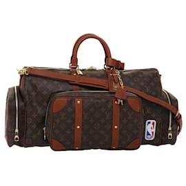 Louis Vuitton-LOUIS VUITTON Monogram NBA Gym Bag Boston Bag 2way M45794 LV Auth 45425a-Monogram