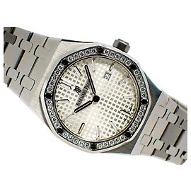 AUDEMARS PIGUET Royal Oak bezel diamond silver quartz 67651ST Mens Silvery