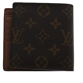 Louis Vuitton-LOUIS VUITTON Monogram Portefeuille Marco Bifold Wallet M61675 LV Auth 42056-Monogram