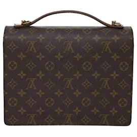 Louis Vuitton-LOUIS VUITTON Monogram Monceau28 Hand Bag 2way M51185 LV Auth 46093-Monogram