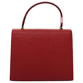 Louis Vuitton LV Malesherbes Used Handbag Yellow Epi Leather