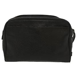 Autre Marque-Burberrys Clutch Bag Leather Black Auth bs6215-Black