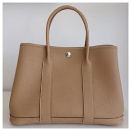 Hermès-Sac Hermes Garden party 30-Beige