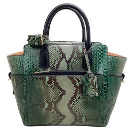 Reed Krakoff Verde / Borsa Atlantique in pelle nera Verde