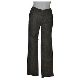Calças slim Roberto Cavalli com decoração adamascada Multicor