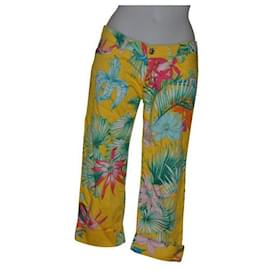 Versace Jeans Couture-Pattern pants-Multiple colors,Yellow