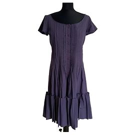 Vestido de algodão Philosophy Di Alberta Ferretti lavanda Lavanda