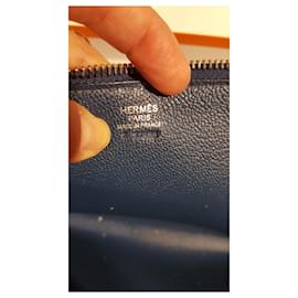 Hermès-Wallets Small accessories-Blue