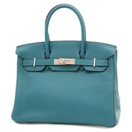 Hermès-HERMES BIRKIN 30-Blu