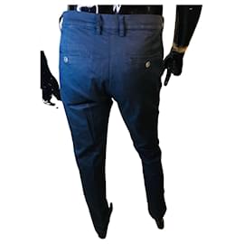 Autre Marque-Pantaloni Izac blu scuro-Blu navy
