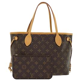 Louis Vuitton-LOUIS VUITTON Monogram Neverfull PM Tote Bag M40155 Auth LV 46107-Monogramme