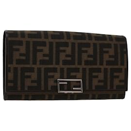 Fendi White Leather FF Embossed Continental Wallet - 8M0251