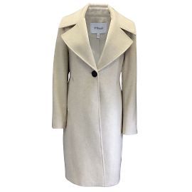 Derek Lam 10 Avena Crosby / Abrigo de lana color block camel Beige