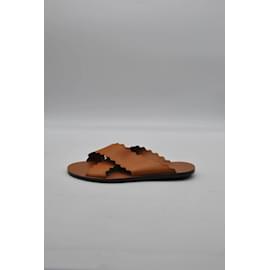Chloé-CHLOE  Sandals T.EU 37 Leather-Camel