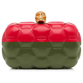 Alexander Mcqueen-Alexander McQueen Red Skull Clutch Bag-Red