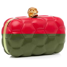 Alexander Mcqueen-Alexander McQueen Red Skull Clutch Bag-Red