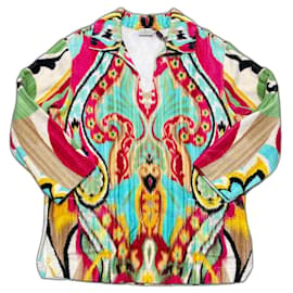 Blouse en éponge Etro en coton multicolore Multicolore
