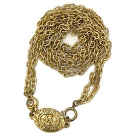 Chanel-*** CHANEL [OLD] COLLANA A CATENA LUNGA VINTAGE-D'oro