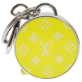 Auth LOUIS VUITTON Porte Cre The Steamer Charm Key Ring Silver