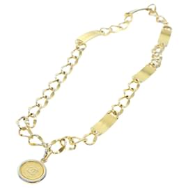 Chanel-Chanel-Gürtel aus Metall 35.4"" Gold CC Auth-Ar9720b-Golden