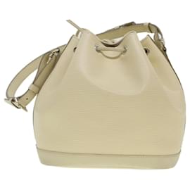 Louis Vuitton-LOUIS VUITTON Epi Noe Shoulder Bag White M4084J LV Auth 45589-White
